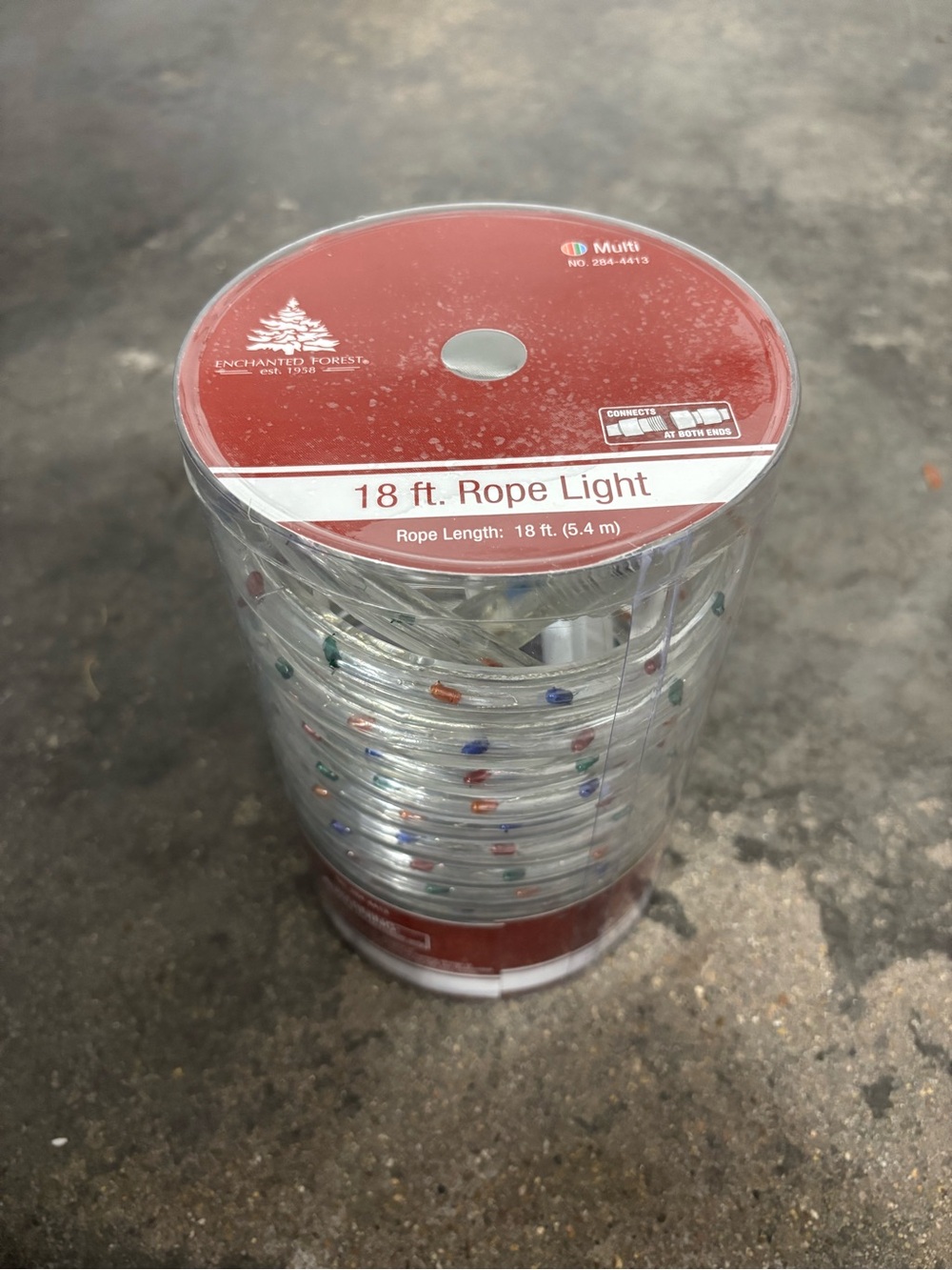 Enchanted Forest 18 ft Rope Light with Multi Colored Bulbs